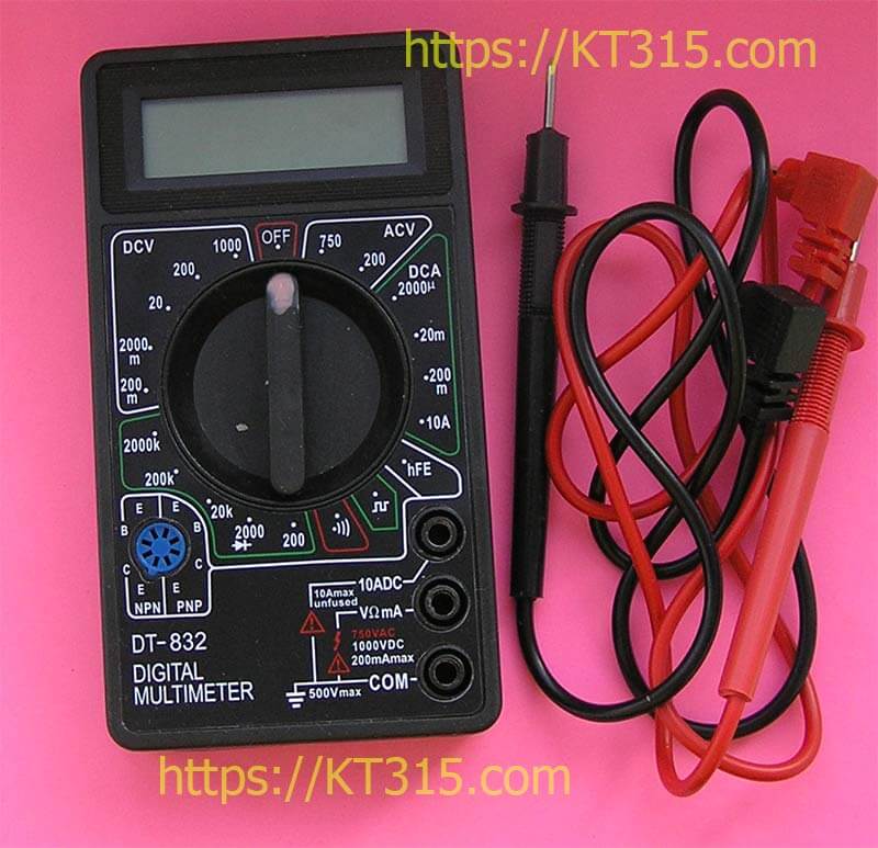 Тестер цифровой DT-832 3 Тестер цифровой DT-832 — изображение 3