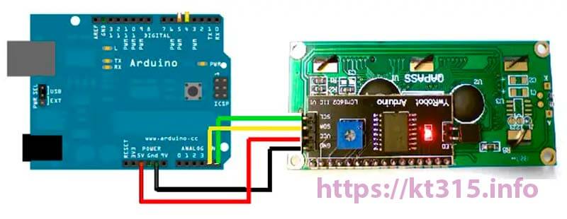 Дисплей LCD 1602+модуль I2C-IIC 3 Дисплей LCD 1602+модуль I2C-IIC