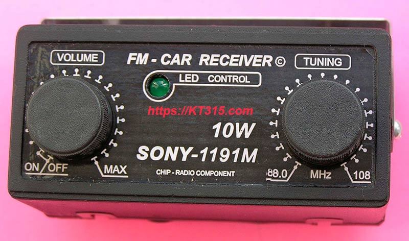 Автомобильный FM радиоприемник моно SONY-1191M 10W Автомобильный FM радиоприемник моно SONY-1191M 10W